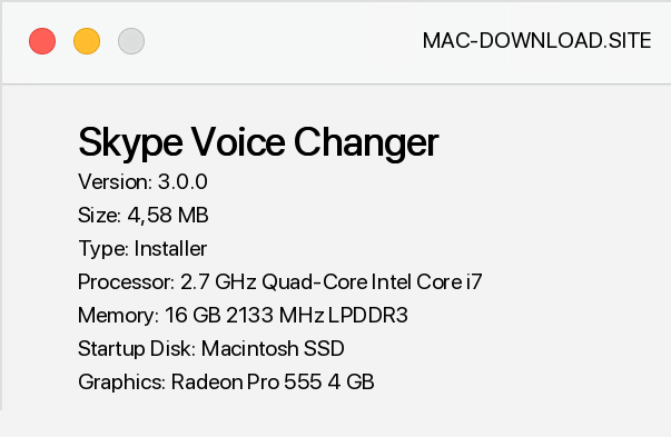 voice modifier for skype mac